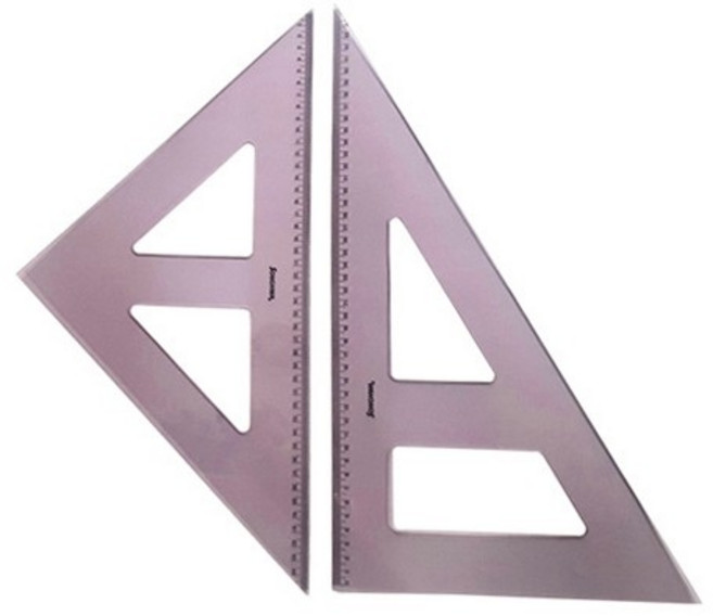 송화)유선삼각자(45cm), 상세페이지 참조, 1개