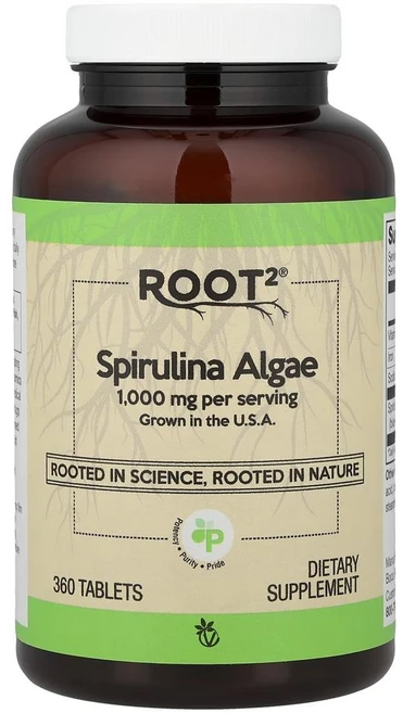 비타코스트 루트2 스피루리나 알지 Vitacost Root2® Spirulina Algae 360정, 1개 - 쿠팡