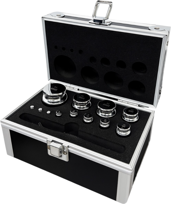 Dr.秤 磅秤電子秤專用 M1等級鋼鍍鉻標準砝碼套組 附盒子夾子 高光澤度 校正用 含稅 實驗室課程教學, 1個, 總重【1000g】1g~500g