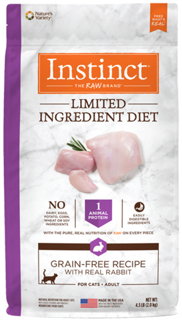 인스팅트 어덜트 생식본능 LID 캣 키블 건식사료, 토끼, 2kg, 1개