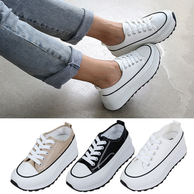 베라슈즈 편안한 착화감 국산 6cm 통굽 고무밑창 여성 건강 스니커즈 운동화 단화 런닝화 조깅화 워킹화 헬스화 여성화 프리다