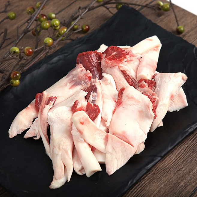 한우힘줄 알스지 도가니탕 냉동 소스지 안주 전골용 500g, 1