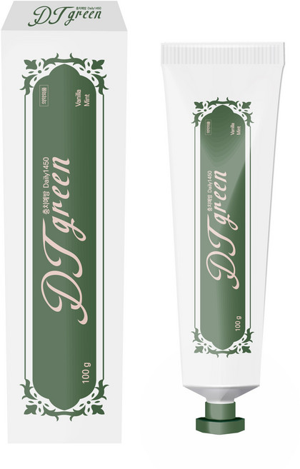 디티그린1450치약 바닐라민트향 보건소 치과 병원 상품, 100g, 1개