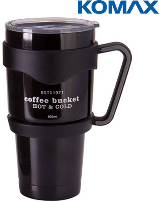 코멕스 더큰 손잡이 보온보냉 텀블러 800ml, 맘펀 빨아쓰는 행주(5매), 블랙