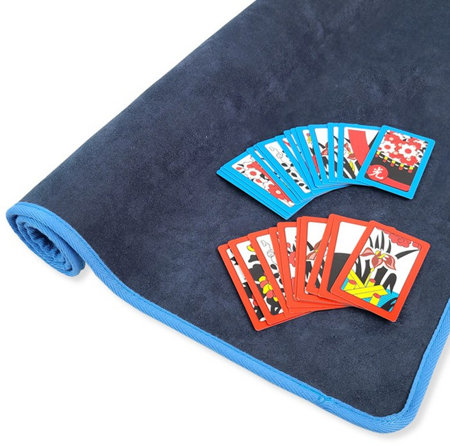 서하의집 대형화투+놀이매트 세트 고스톱 포커 보드게임 마작 윷놀이 화투매트, 1개