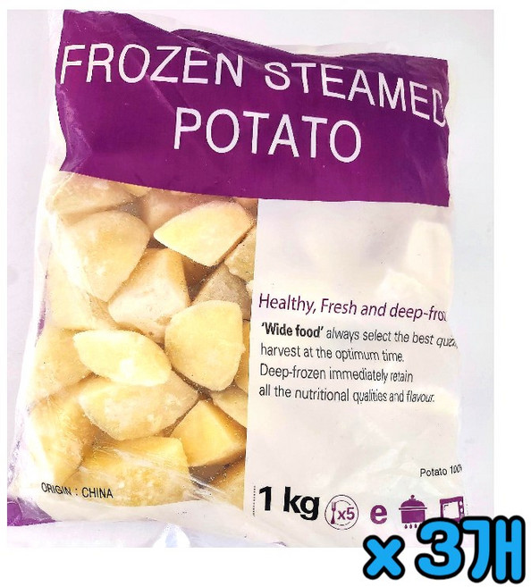 냉동 삶은감자(컷팅), 3개