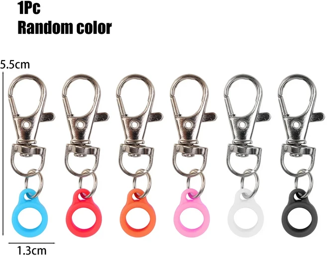 다기능 랍스터 걸쇠 펜 홀더 클립 실리콘 간호사 연필 클립 액세서리 안티 분실 열쇠 고리 키 체인 펜 클램, 04 Random 1PCS