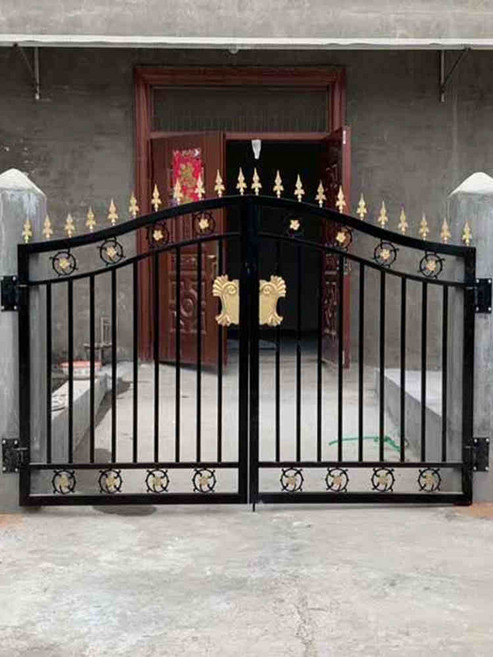 전원 주택 현관문 주물 철대문 대문 스타일 정원 메쉬, 맞춤 제작 가능, 1개