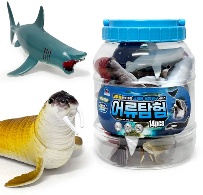 이종욱토이-자연은 살아있다 어류탐험_중 14PCS (635061), 1개 - 쿠팡
