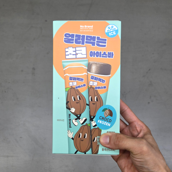 노브랜드 얼려먹는 초코 아이스바, 1개, 510ml