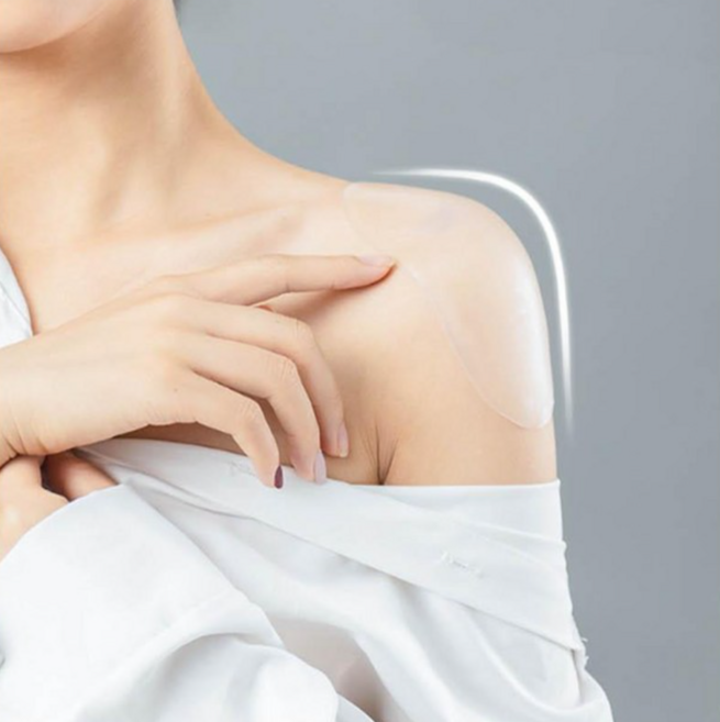 [직각어깨]균형잡힌 자연스러운 체형 보정 속옷 실리콘 소재 단정한 수트핏 어깨뽕 패드 남녀공용 2P