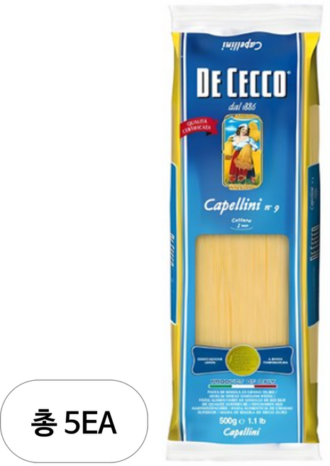 데체코 카펠리니, 500g, 5개