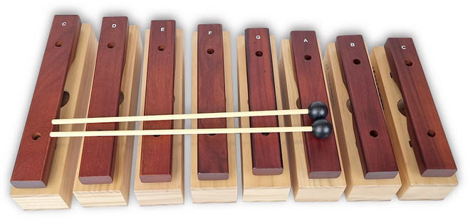 HAOSEN 하오센 소프라노 낱건반 8음 실로폰 HBXS-8, 다크 브라운, 8판, 1개