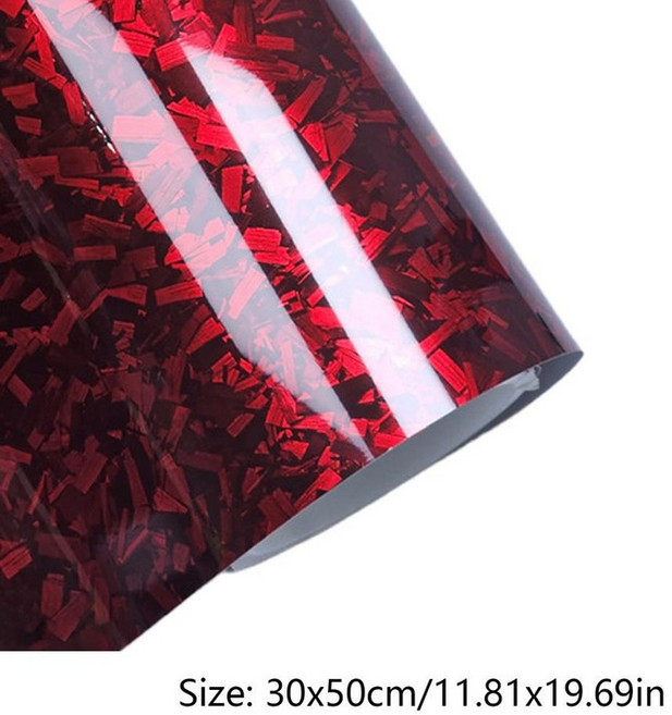 탄소 섬유 스티커 자동차 창 색조 필름 자체 접착 데칼 공기 방출 태양 보호, 07 Red 30x50cm, 01 CHINA