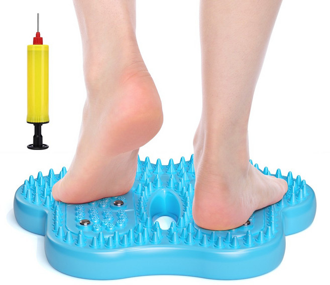 STEEL 가정용 바운스번 지압 리압스텝퍼 무소음 계단오르기 유산소 운동기구, 블루, 1개