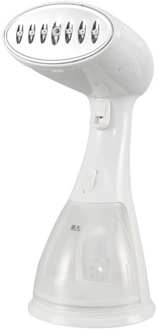 의류 스티머 다리미 휴대용 스팀 청소기 가정용 전기 걸이식 진드기 제거 1500W 300ML, White, 미국