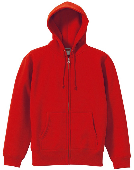 United Athle 連帽拉鍊外套 J.Y 5620 5213 10oz 日本UA 刷毛外套 (內刷毛) 紅色