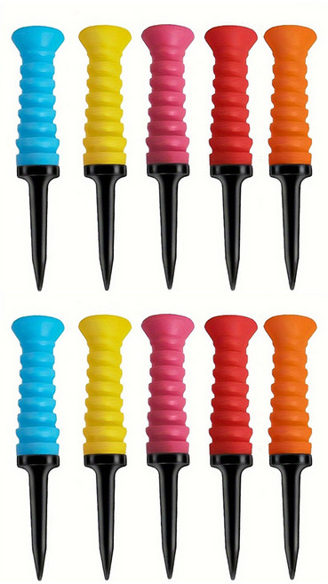 레이즌 실리콘 골프티꽂이 골프티꽃이 고무골프티 10개