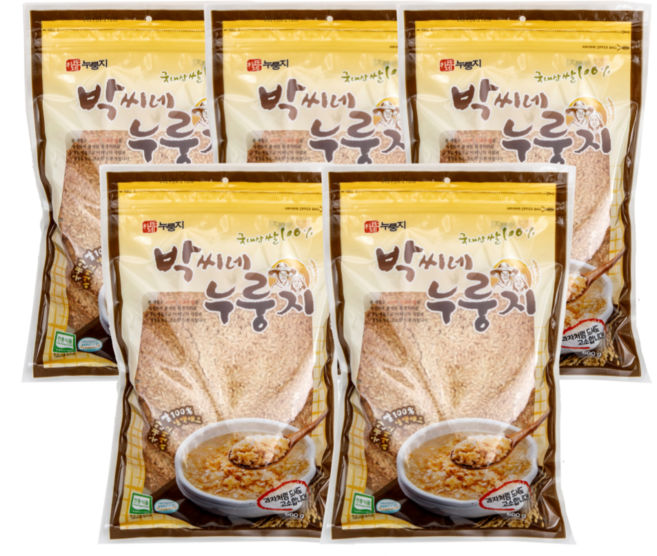 박씨네누룽지 (600g)_ 박씨네누룽지, 600g, 5개