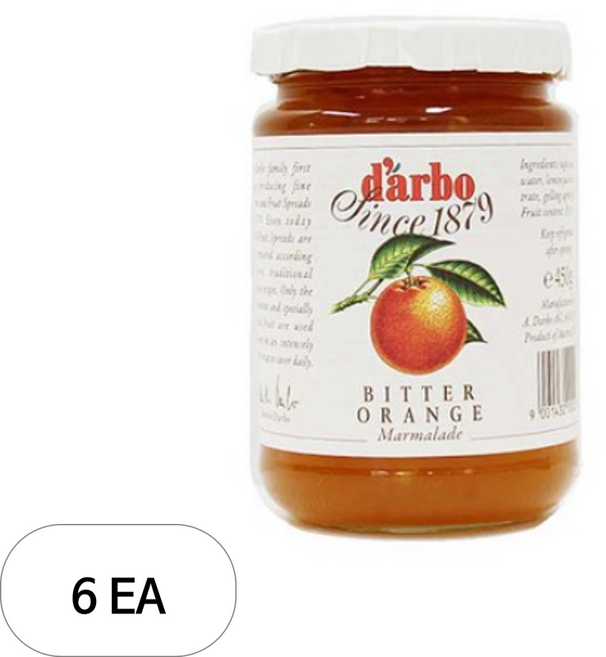 다보 오렌지 마멀레이드, 450g, 6개