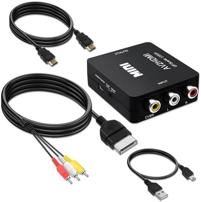 COMeap Xbox AV Cable for Gen 1 to HDMI Converter with USB Power and 4K Support 720p 1080p 6FT(1.8