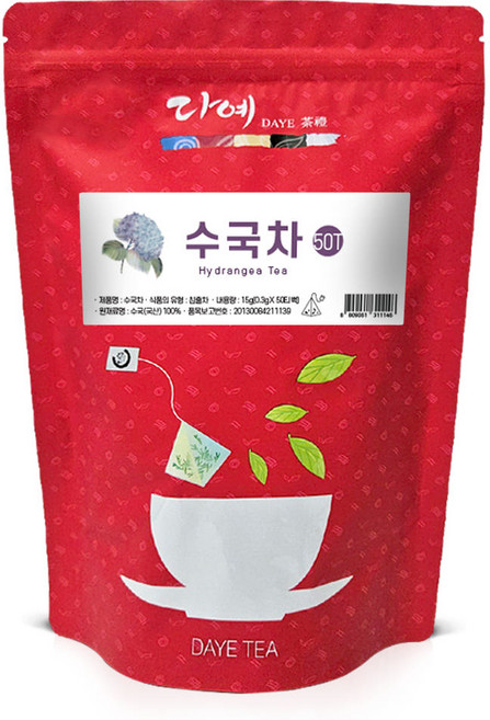 [본사직영] 다예 100% 국산 맛있는 수국차 생분해 삼각티백, 300mg, 50개입, 5개