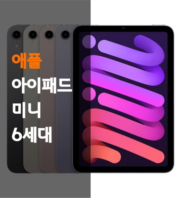 아이패드 미니 6세대, Wi-Fi, 64GB, 색상랜덤
