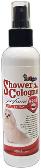 펫퍼스 강아지 샤워코롱 복숭아향, 본상품선택, 1개