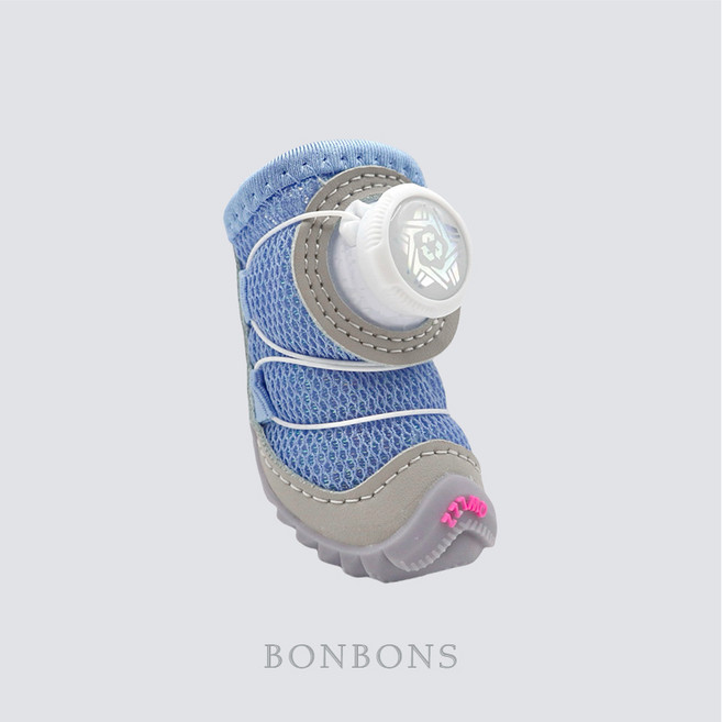 BONBONS 강아지 다이얼 운동화 미끄럼방지 신발 ver1, 1세트, 블루