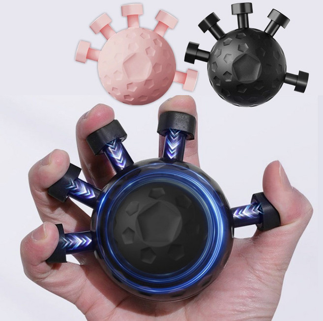 손가락 악력기 재활훈련 운동기구, 1개, 블랙 악력기볼