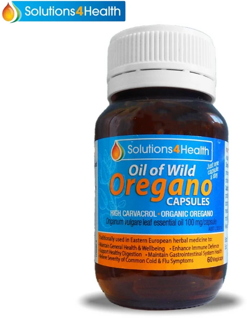 솔루션스4헬스 호주 오가닉 오레가노 60캡슐, 1개, 60정 - 쿠팡