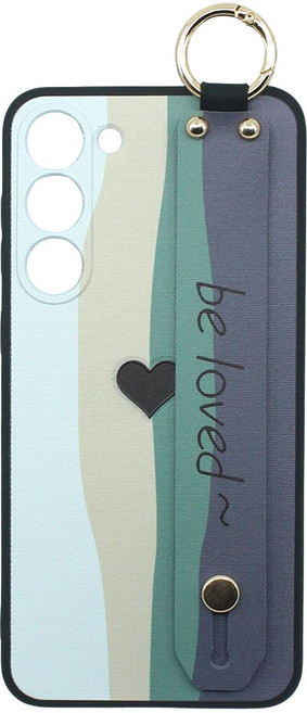 신서엔코 갤럭시 케이스 하트 레인보우 핸드 스트랩 핸드폰케이스