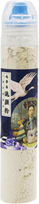 七子白洗顏粉 漢方保養 深層清潔毛孔 溫和不刺激, 45g, 1個