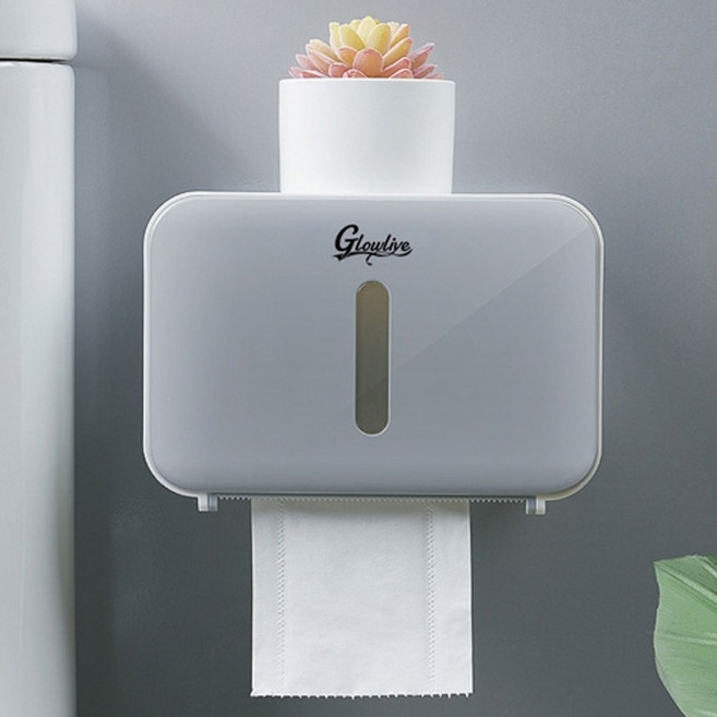 휴지걸이 화장실 휴지 디스펜서 화장지 걸이 그레이, 1개