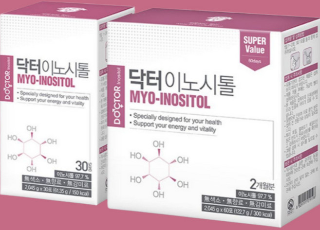 닥터이노시톨 여성 남성 임신준비 영양제, 2개, 122.7g