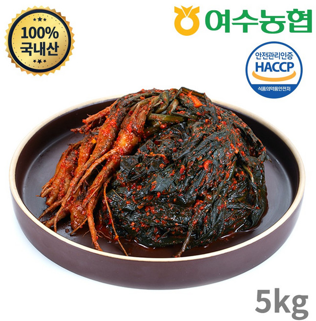 [여수농협] 여수돌산 고들빼기 5kg, 1개