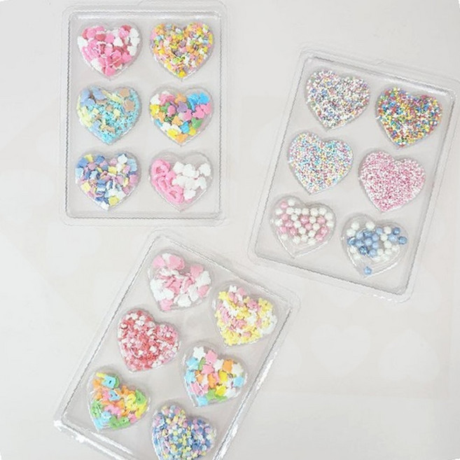 3종 셋트 스프링클 베이킹 장식 데코 슈가 제과 디저트, 1개