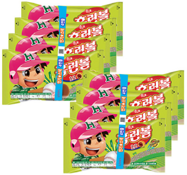 일상점빵 해태 홈런볼 들 2묶음 대용량 간식, 6개, 128g