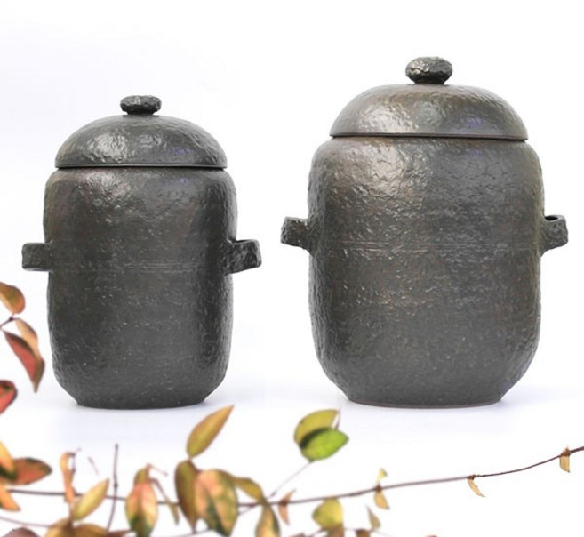 작품 주물럭 긴항아리 진-4kg 소금항아리 소금단지, 1개