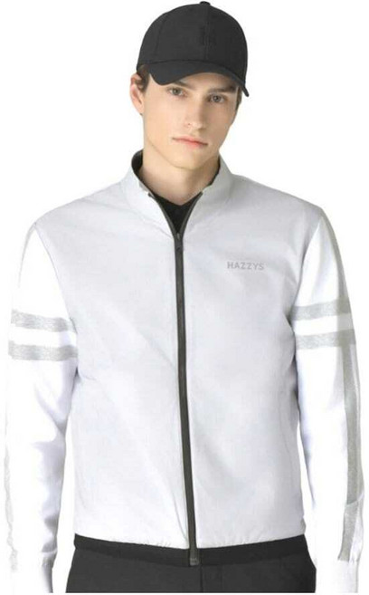 [국내백화점] 헤지스골프 그레이 남성 라인 포인트 하이브리드 집업 니트HUSW5C6s 부모님 선물