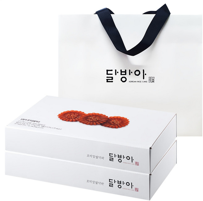 달방아 호박 찹쌀 약과 20p + 쇼핑백, 800g, 2개