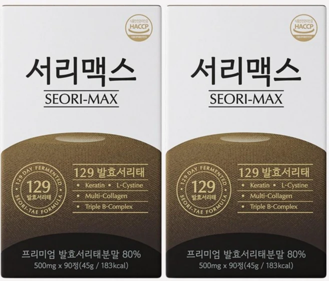 서리맥스 129발효서리태, 2개, 90정 - 쿠팡