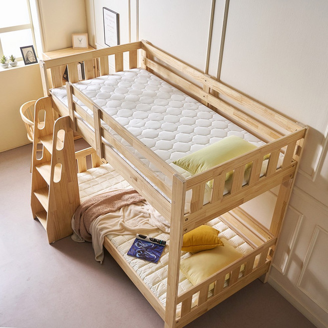 [에보니아] 플로 원목 이층침대 2층침대 싱글/슈퍼싱글, SS_메모리폼7T매트포함