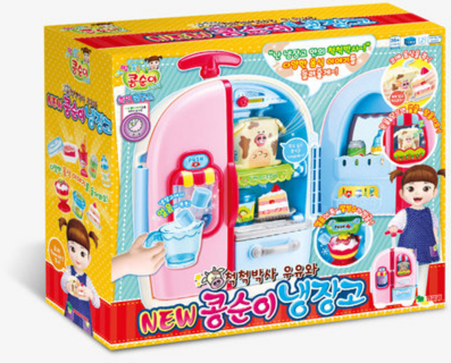 영실업 콩순이 척척박사 우유와 NEW 콩순이 냉장고, 콩순이 NEW 콩순이 냉장고, (영실업) 척척박사우유와NEW 콩순이 냉장고/, 1개