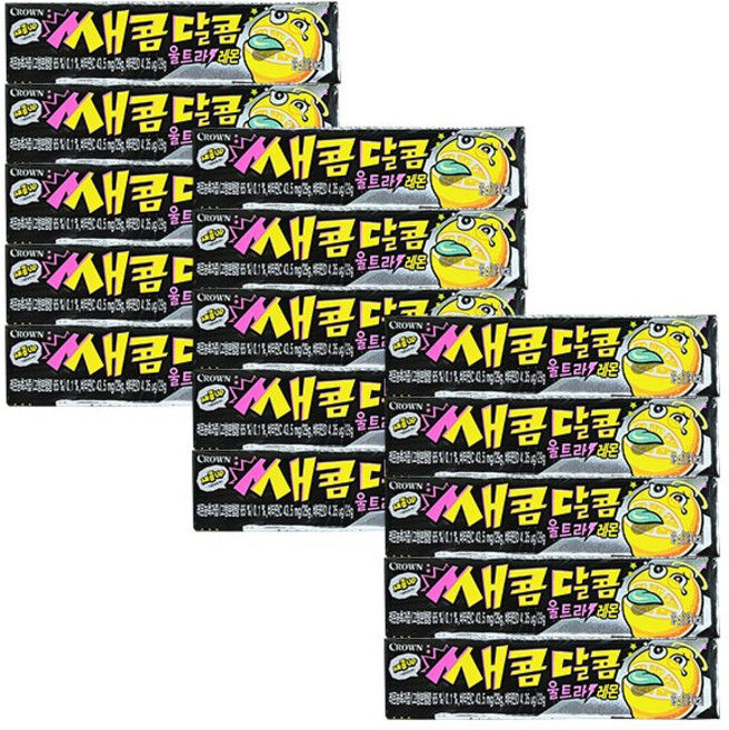크라운 쌔콤달콤 울트라 레몬, 29g, 15개