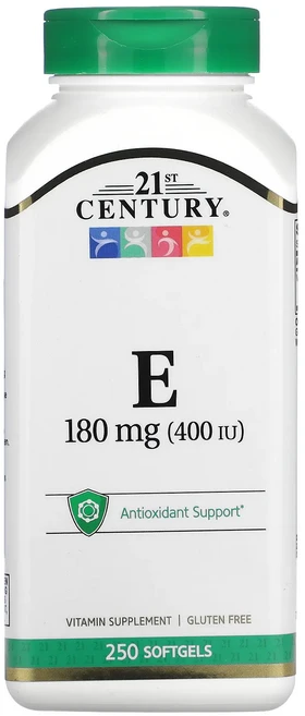 21st Century 비타민E 180mg(400IU) 소프트젤 250정, 1개 - 쿠팡
