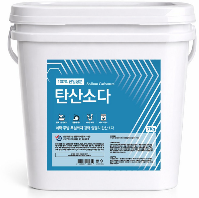 위아홈 탄산소다 대용량 분말세제 바스켓, 7kg, 1개