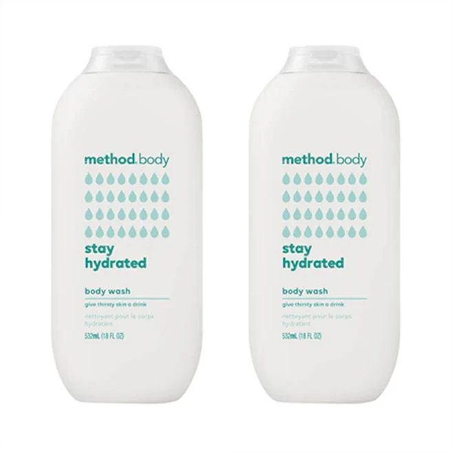 Method 메소드 스테이 하이드레이드 바디워시 532ml 2팩 - 쿠팡