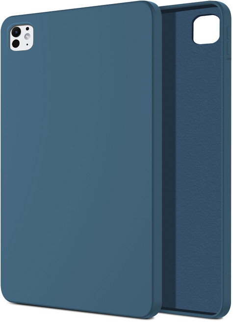 더조은셀러 아이패드 프로 에어 호환 에버핏 소프트 실리콘 커버 케이스, 딥 네이비