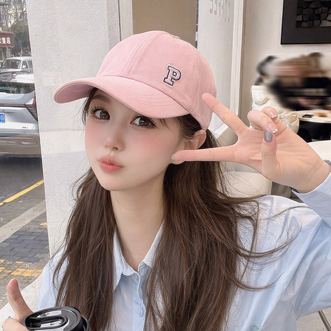 여성 골프 볼캡 심플 로고 모자 야외 라운딩 데일리 캡모자 자외선차단 T4090